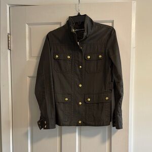 JCrew Utility Jacket with Gold Buttons